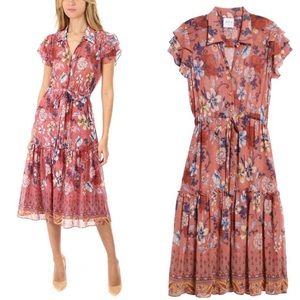 MISA LOS ÁNGELES VIOLETTE FLORAL DRESS